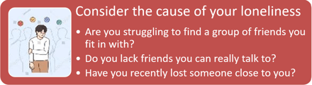 consider cause of loneliness